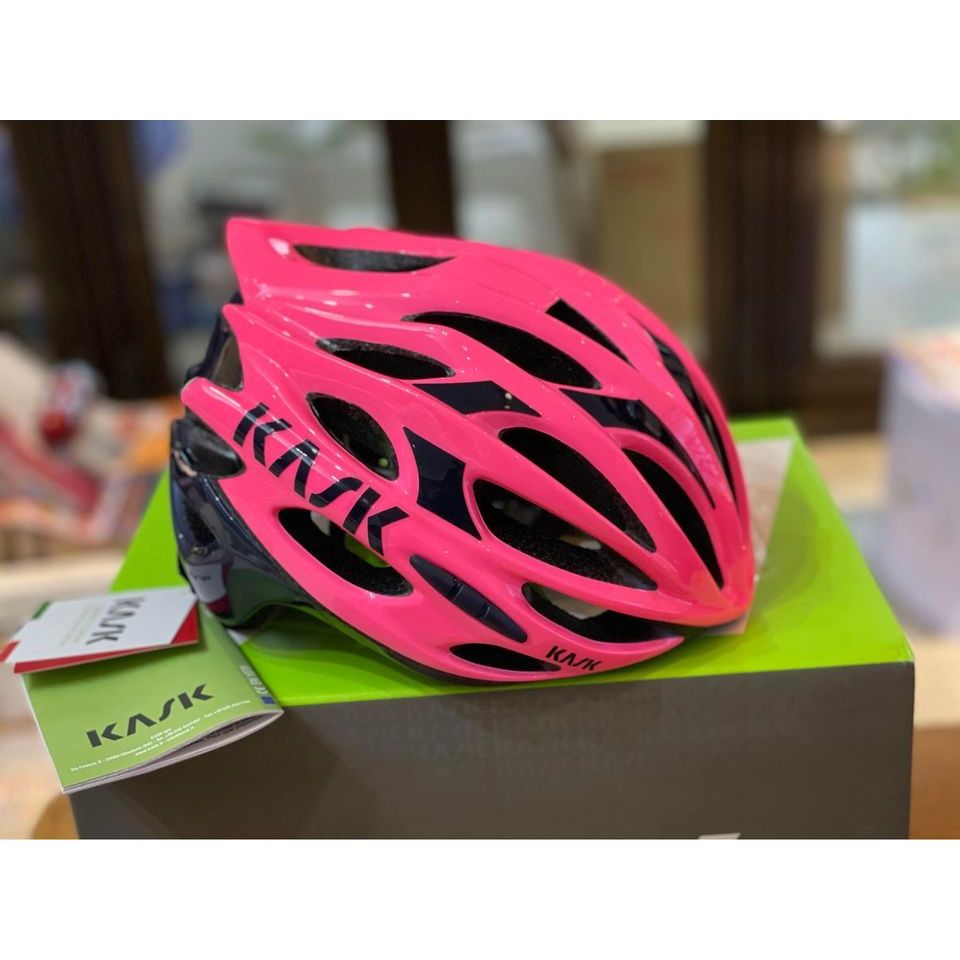 全新Kask mojito 16自行車安全帽 桃紅+深藍色 M size