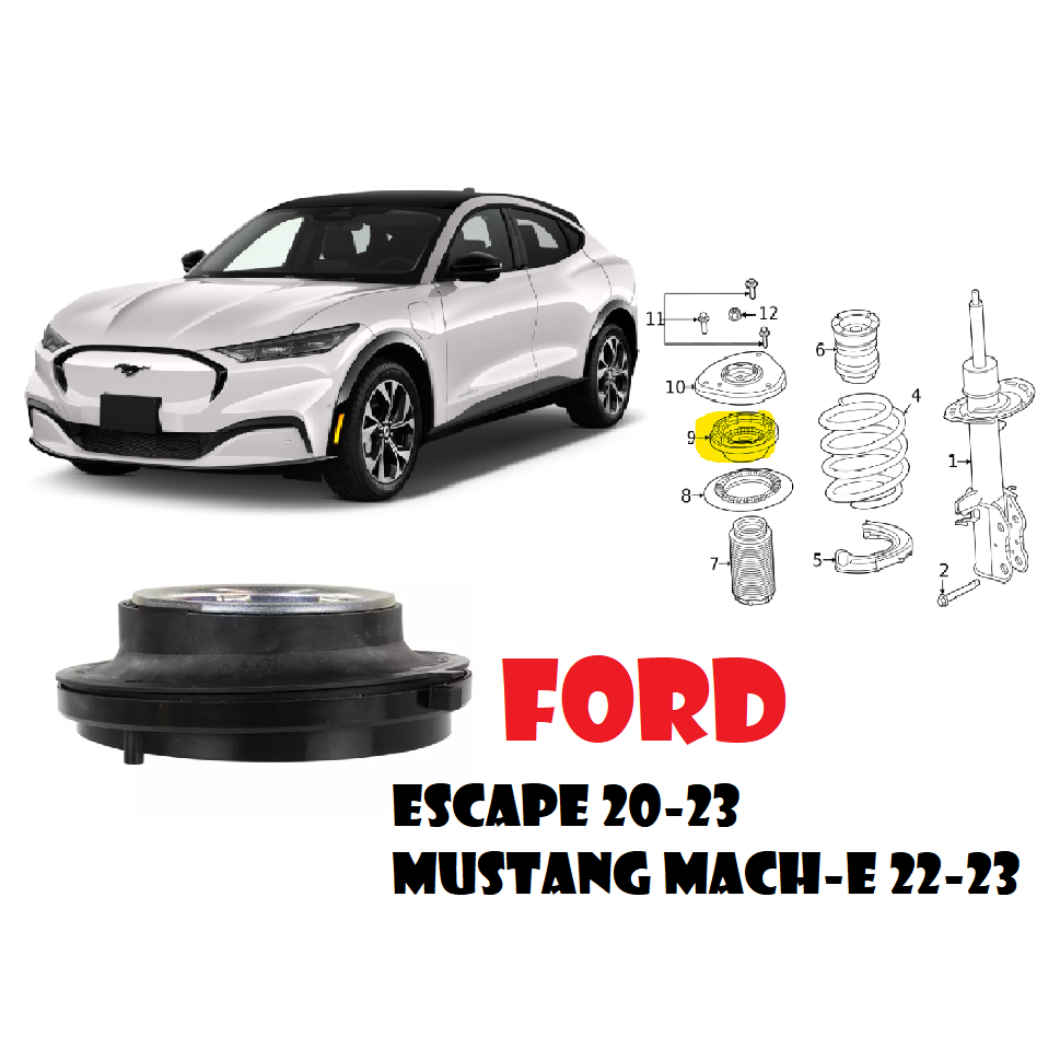 FORD ESCAPE 20-23 Mustang Mach-E 22-23 前避震器上座軸承（左右一對）