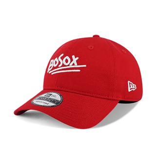 【NEW ERA】MLB 波士頓 紅襪 氣泡框 標語 活力紅 老帽 軟版 9TWENTY【ANGEL NEW ERA】