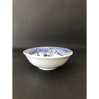 鍋碗瓢盆餐具=CK全國磁器藍牡丹5.3吋深井生意用碗 5310