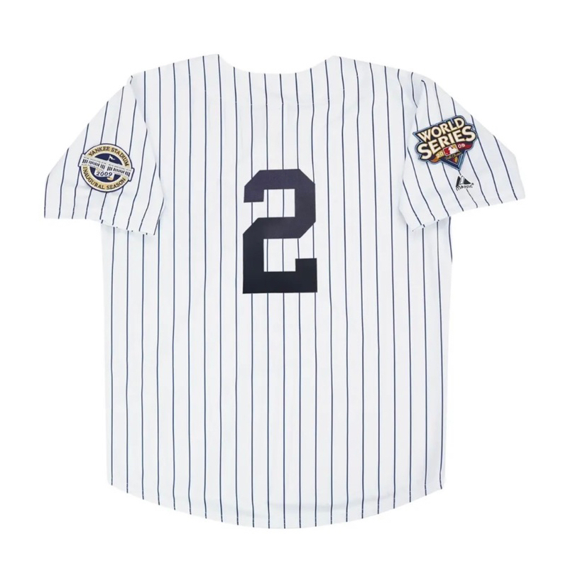 Derek Jeter 紐約洋基2009世界大賽球員版Majestic棒球衣
