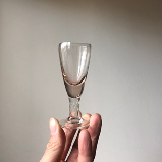 粉色水晶玻璃白酒杯 品酒杯10毫升 高腳杯 擺飾杯 小酒杯