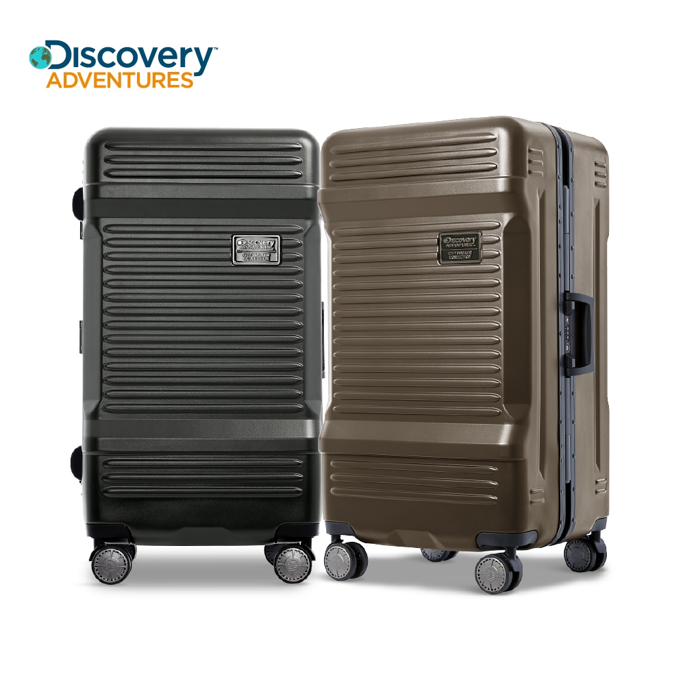 【Discovery Adventures】運動款PLUS+工具箱28吋深框行李箱-古銅金/經典黑 旅行箱 胖胖箱