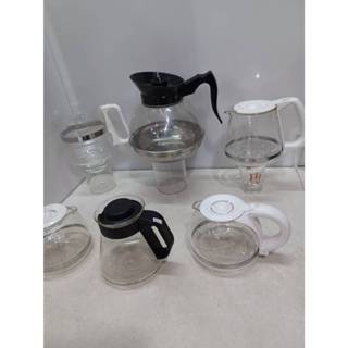 咖啡壺咖啡機配件玻璃壺配件玻璃壺 不鏽鋼底茶壺