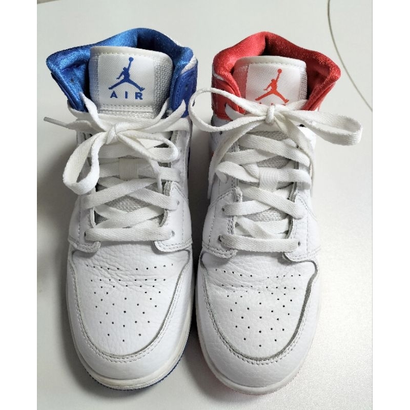 Nike 休閒鞋 Air Jordan 1代 SE GS 女鞋 85 陰陽 鴛鴦 中筒 白 紅 DH0200-100
