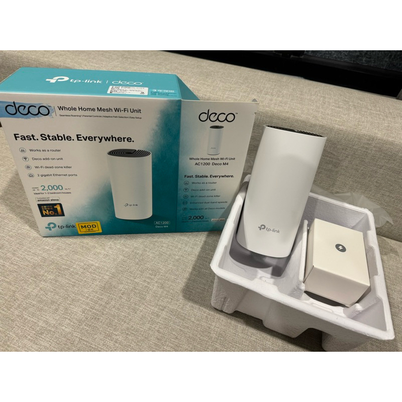 TP-Link Deco M4 AC1200 Mesh 網狀路由器 wifi分享器 無線網路分享器 透天厝多樓層 大坪數