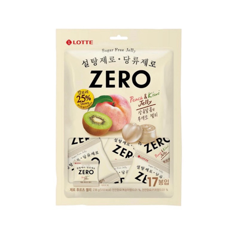 《現貨+預購》韓國商品🇰🇷LOTTE 樂天 Zero零糖低卡水果軟糖（韓國代購）