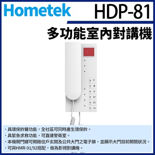【無名】Hometek HDP-81 多功能室內對講機