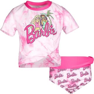 預購🚀美國正貨🚀 美國專櫃 Barbie 芭比 女童 泳裝 泳衣 泳褲