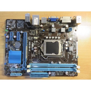 A.1155主機板-華碩H61M-K 全固態電容Dual DDR3 1600, SATAII, PCI-E 直購價640