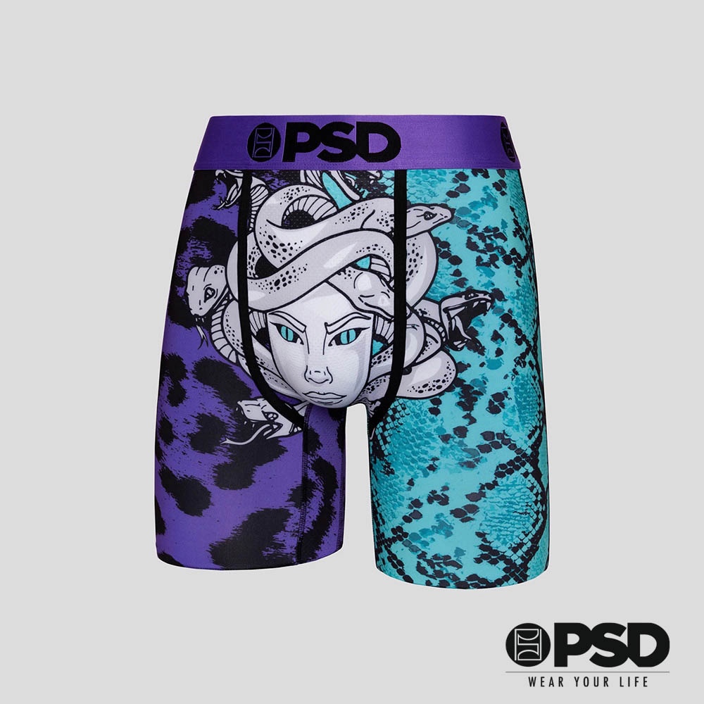 【PSD Underwear】KIYAN ANTHONY- 平口四角褲-梅杜莎之眼-紫色