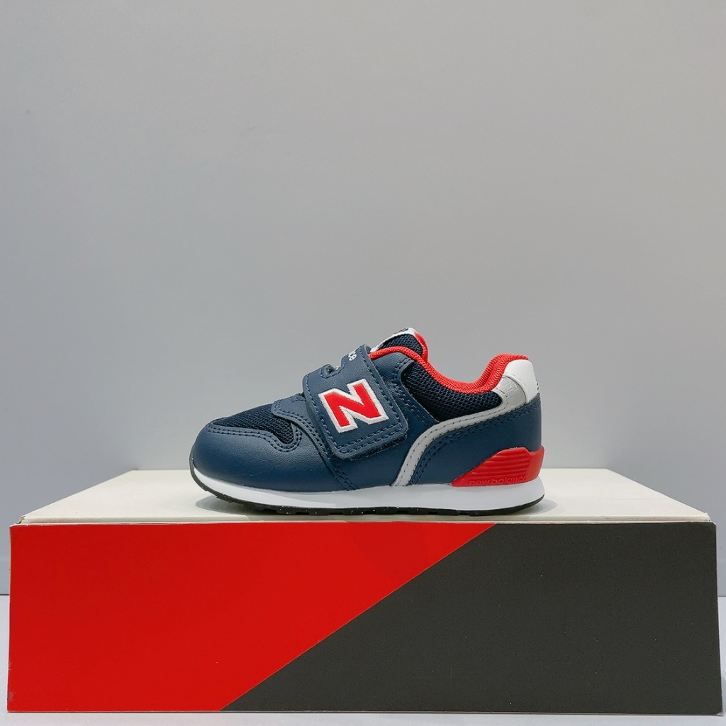 New Balance 996 NB 小童 藍色 皮革 舒適 透氣 寬楦 魔鬼氈 運動 休閒鞋 IZ996EB3