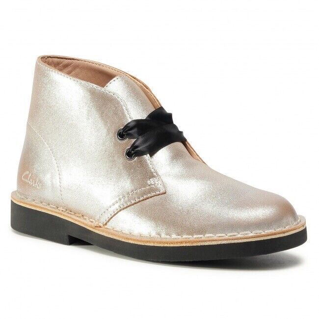 全新 克拉克 第二代 沙漠靴 2.0 Clarks Originals Desert Boots 限量 銀色 鞋款 派對