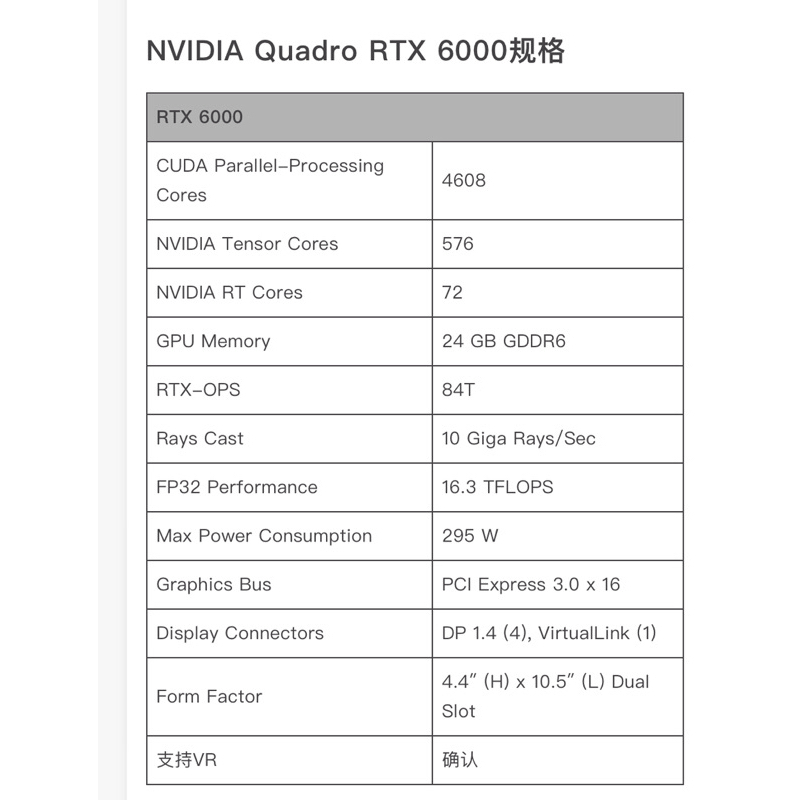 Nvidia RTX6000/24G