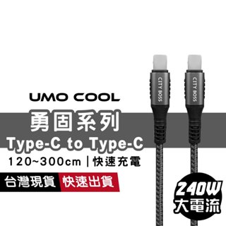 勇固系列 Type-C to Type-C 快速充電線 傳輸線 1.2m / 1.5m / 2m / 3m 100W