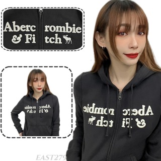 【East 279東貳柒玖服飾】Abercrombie&Fitch AF 貼布字母LOGO 帽外套 女款 #現貨#薄款