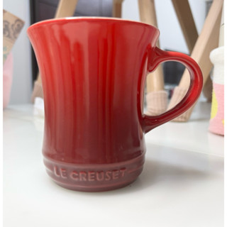 法國 Le Creuset 曲線杯 馬克杯 陶瓷杯 曲線馬克杯 櫻桃紅 漸層紅