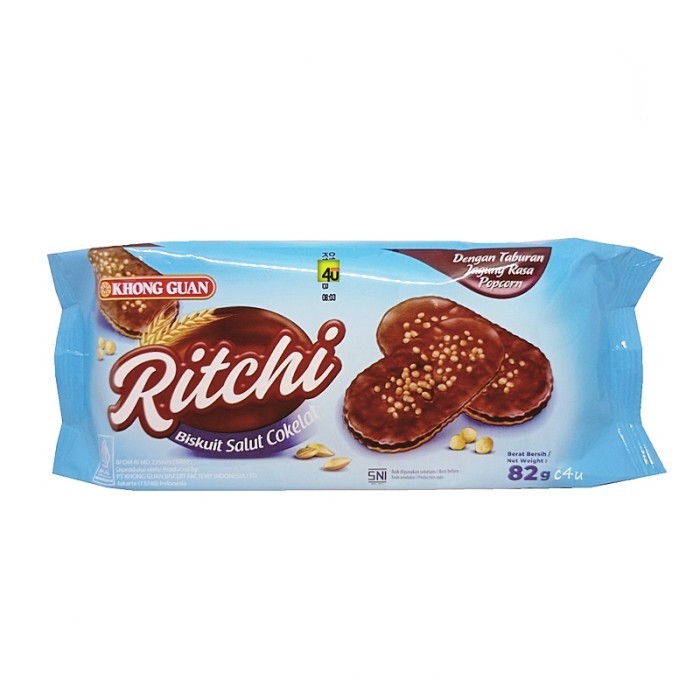 印尼 KHONG GUAN Ritchi Biskuit Cokelat 可可風味餅乾 82g
