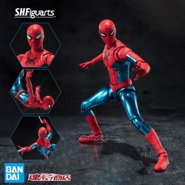 【玩具將軍】現貨 BANDAI SHF 蜘蛛人 新版紅藍戰衣 蜘蛛人：無家日