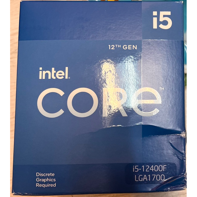 INTEL Core i5-12400F CPU 中央處理器 六核心 無內顯 盒裝【看備註。】
