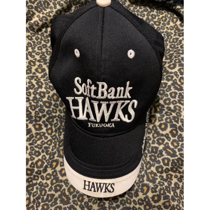 二手 古著 日職 SoftBank Hawks 軟銀 軟體銀行 鷹 機能 老帽 棒球帽 cap