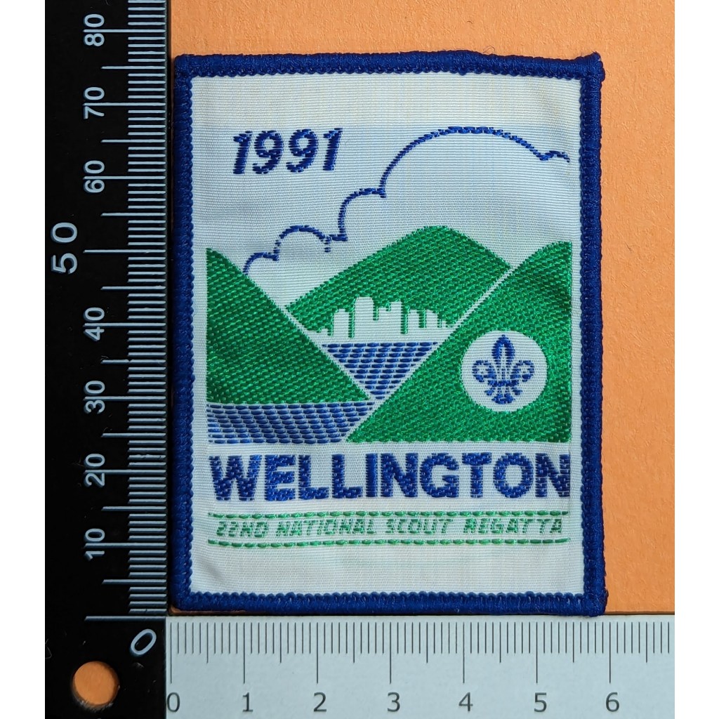 紐西蘭童軍-1991全國童軍帆船賽事(威靈頓22屆)-參加者徽章制服臂章布章-NZ Scout Regatta