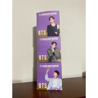 韓國BTS聯名濾掛式咖啡空紙盒 偶像周邊 阿米 防彈 柾國 智旻 碩珍 收納盒 微瑕 二手近全新