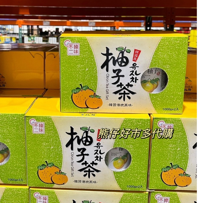 熊仔好市多代購🔥韓味不二 柚子茶飲組 1公斤* 2入