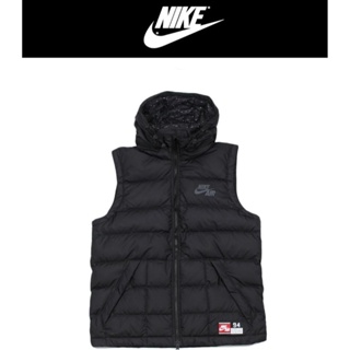 NIKE Basketball Alliance 550 Vest 連帽 羽絨背心 可拆式 潑墨 黑色 M