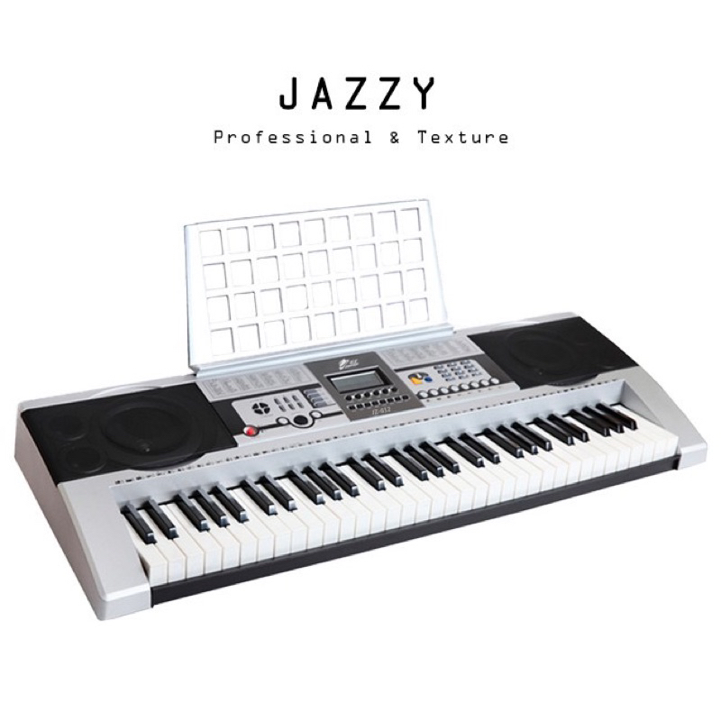 購買前請私訊，電子琴JAZZY-JZ612 近全新（踏板全新）61鍵（贈琴架