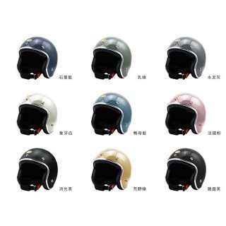 【PUPU SHOP】EVO CA310 精裝銀邊安全帽 復古騎士帽 9色素色 耳拆 皮革 內襯 耳襯