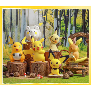 (現貨)Pokemon 神奇寶貝 皮卡丘 寶可夢公仔 皮卡丘 謎擬Q 皮丘 模型 公仔 擺件