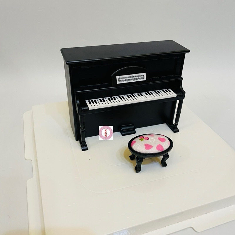 【玄米閣】紙紮 黑色 鋼琴 + 鋼琴椅 （材質木材）（禮盒包裝出貨）興趣 樂器 音樂