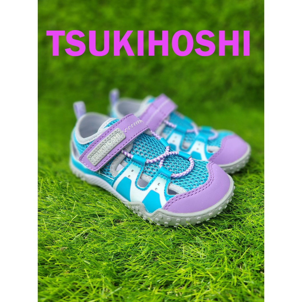 *十隻爪子童鞋*Moonstar日本月星TSUKIHOSHI  2E護趾紫色輕量涼鞋款 護趾鞋 特價每雙599元呦