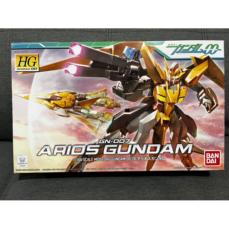 Bandai 萬代 1/144 HG 鋼彈00 #28 GN-007 Arios Gundam 墜天使 可變形 附腳架