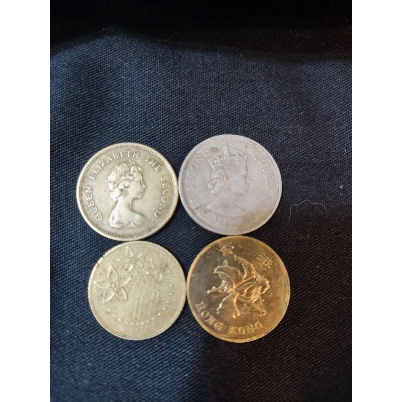港幣1970.1977伊莉莎白紀念幣 1998.2012通幣流