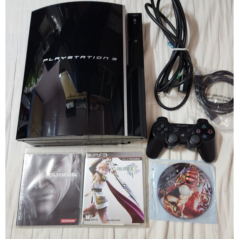 SONY PS3 1000型 日版主機 CECHL00 80GB初版+3片原版遊戲