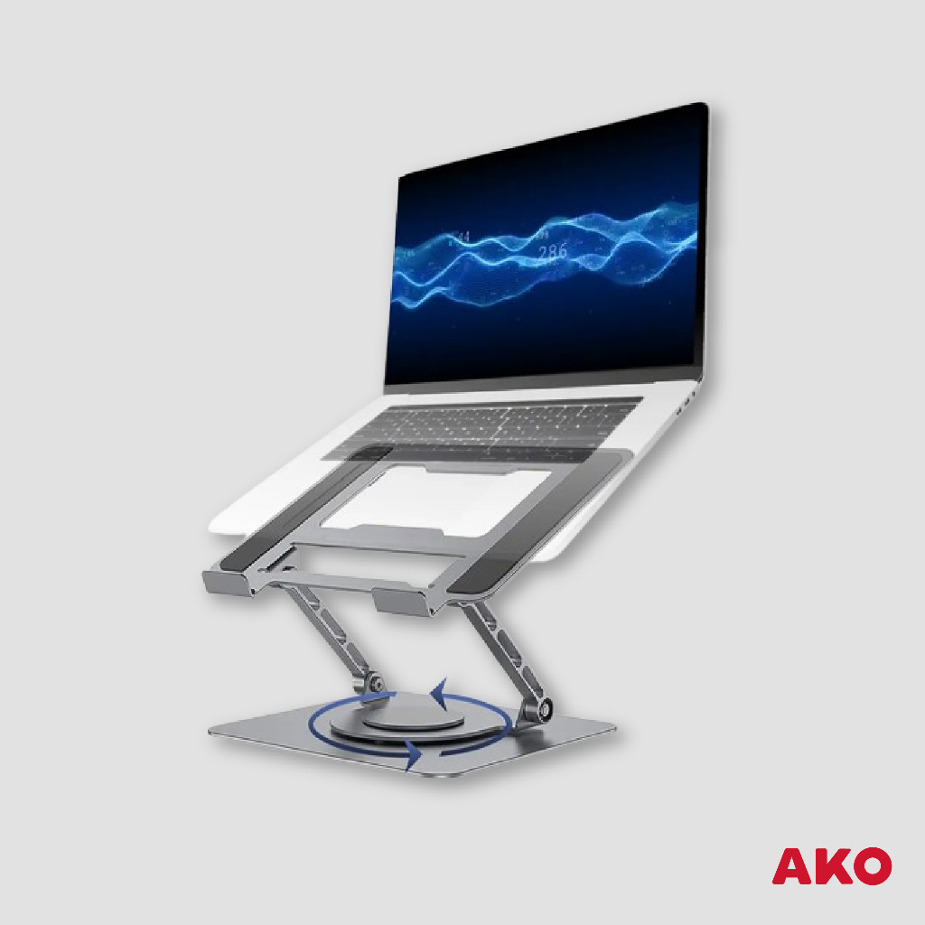 ❚ AKO ❚ 360度旋轉 鋁合金筆電支架 穩固加重 可折疊 平板支架 符合人體工學 高度角度可調節 散熱支架 Mac