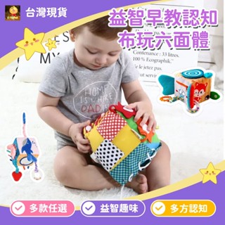 六面體早教手抓玩具 手抓球 技能訓練 感知訓練多功能布積木 布藝積木 益智球抓握訓練玩具 多功能認知玩具 方塊球