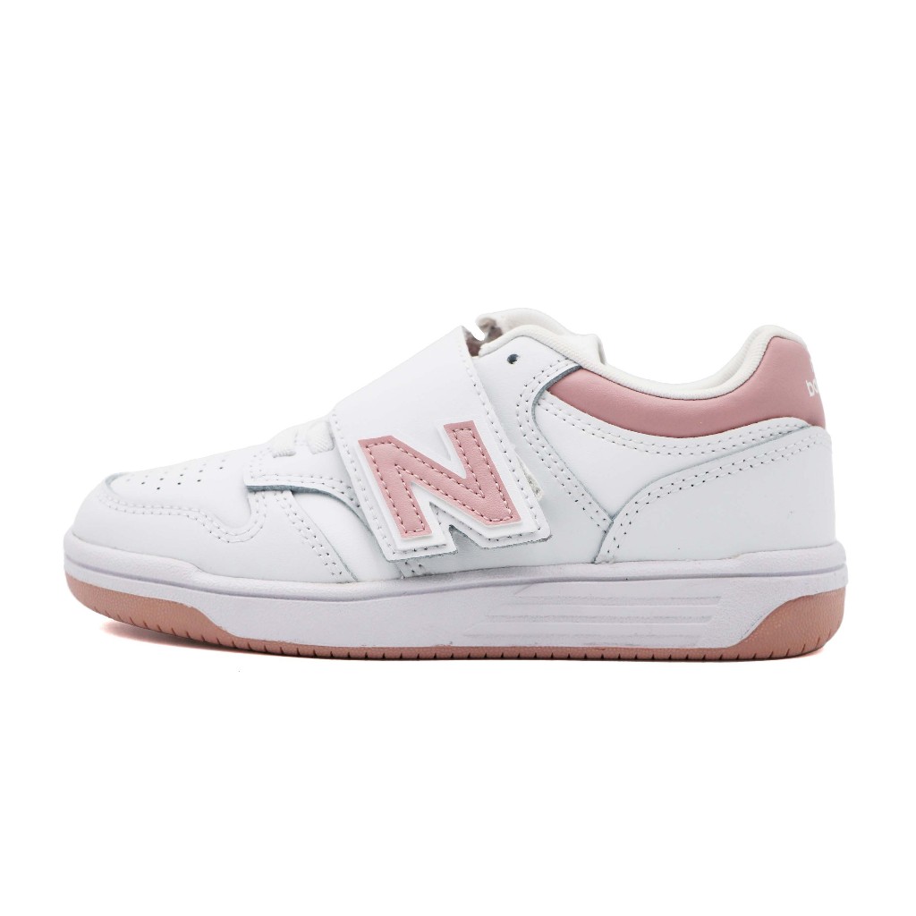 New Balance 480 NB 480 魔鬼氈 運動鞋 中童 白粉 S0155 (PHB480OP)