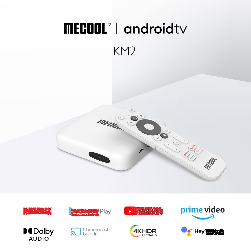 mecool KM2網絡電視盒安卓10原生系統TV Box高清4K播放器2G+8G (GOOGLE認證內建Netflix