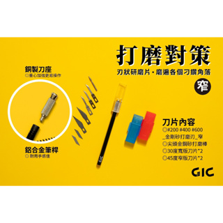 【GIC】 GP-01/GP-02/GP-03 研磨筆刀/窄版/寬版/模型專用/modo摩多製造所｜官方賣場
