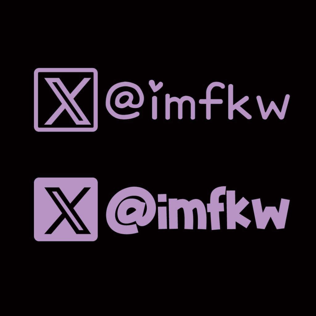 反光屋FKW X Twitter 客製化帳號 反光貼紙 多種顏色選擇 3M反光貼紙 機車貼紙 防水 車貼 汽車貼紙