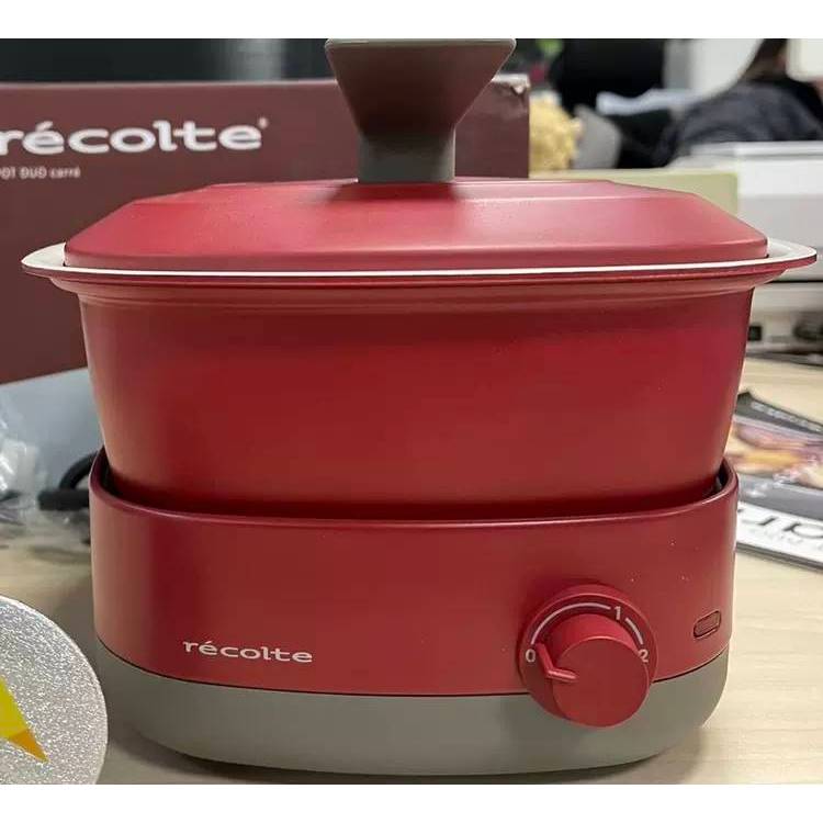 【recolte 麗克特】Carre調理鍋(RPD-4多功能料理鍋)紅色