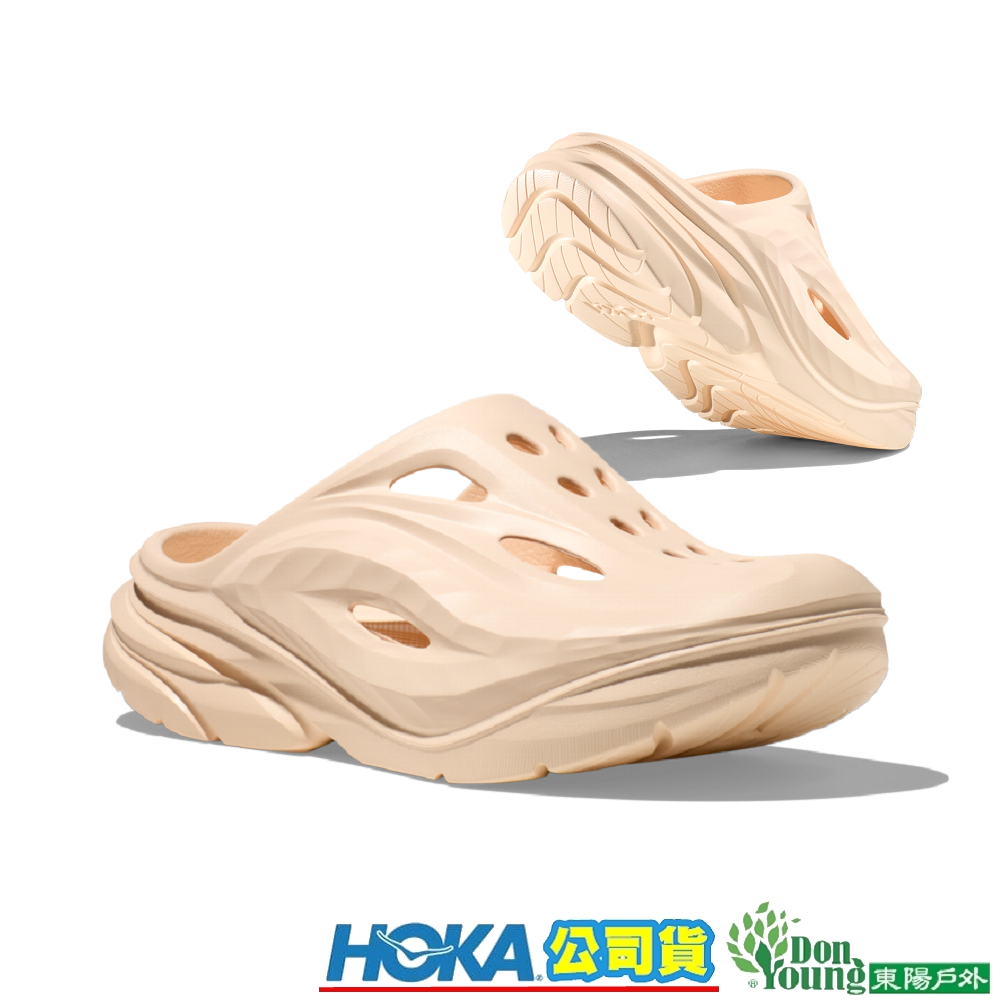 【HOKA 】HO1147951VLV 中性款 U Ora Recovery Mule恢復拖鞋 香草白