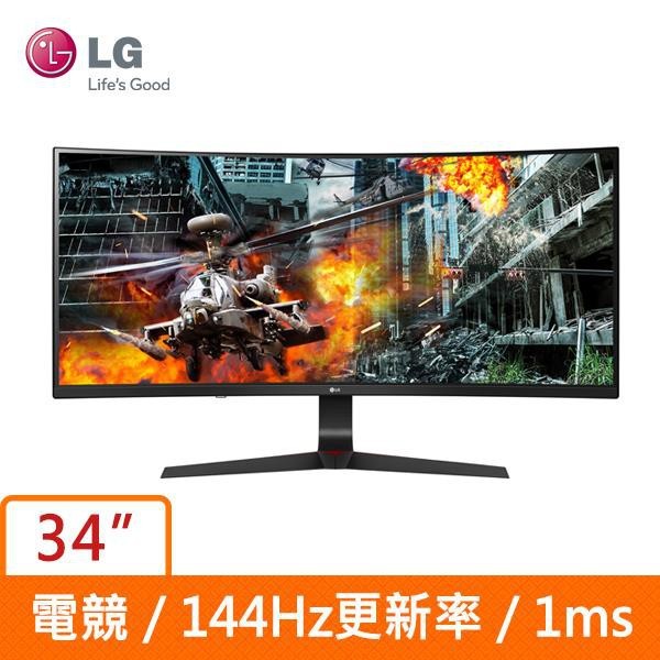 34吋 LG 34GL750-B 21 : 9 電競螢幕 144Hz G-Sync HDR 曲面螢幕 34GL750