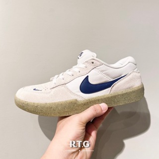 【RTG】NIKE SB FORCE 58 米灰 白藍 麂皮 拼接 滑板 小勾 膠底 休閒 男鞋 CZ2959-100