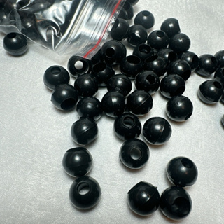 台灣製造13mm塑膠黑色圓珠 縮口包縮口繩 圓珠梭口袋 束口袋珠子