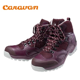 【Caravan】日本製 原廠貨 女 中筒登山健行鞋2021限定色 波爾多酒紅(C1_SP)