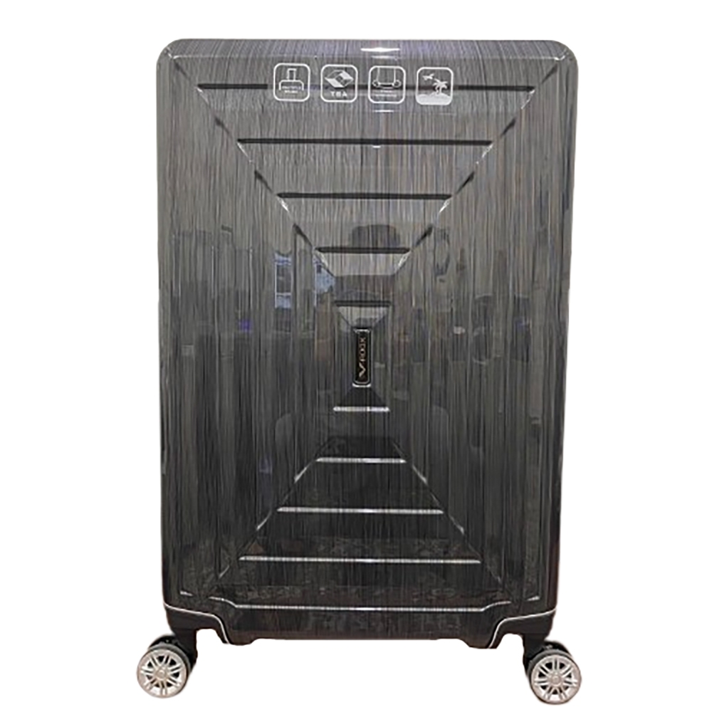 V-ROOX MAZE 迷陣幾何硬殼拉鏈行李箱 三色可選